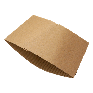 Papírový obal / návlek EKO na kelímek papírový 300-500ml hnědý             