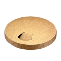 Papírové víčko PAP/PE na kelímky CTG O90mm kraft