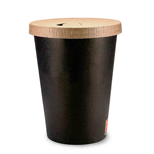 Papírové víčko PAP/PE na kelímky CTG O90mm kraft