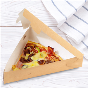 Papírový box EKO na pizzu 22x20x4 cm hnědý ideal pack®