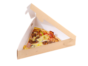 Papírový box EKO na pizzu 22x20x4 cm hnědý ideal pack®