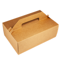 Krabice na dort papírová EKO 27x18x10 cm s uchem KRAFT ideal pack®