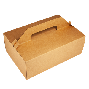 Krabice na dort papírová EKO 27x18x10 cm s uchem KRAFT ideal pack®