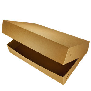 Krabice papírová EKO 40x27x7 cm odnosová KRAFT ideal pack®