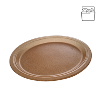 Talíř EKO kompozit dřevo/plast (WPC) 31 cm oválný