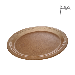 Talíř EKO kompozit dřevo/plast (WPC) 31 cm oválný