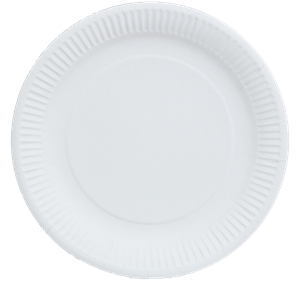 Papírový talíř EKO 23 cm bílý