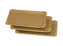 Hnědý papírový tácek EKO 10x16 cm č. 3 kraft ideal pack®