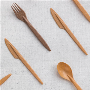 Vidlička EKO kompozit dřevo/plast (WPC) 18 cm