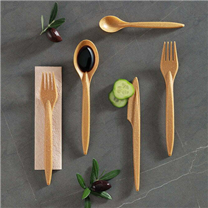 Lžička EKO kompozit dřevo/plast (WPC) 13,5 cm