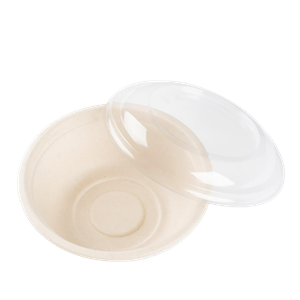 Miska EKO z cukrové třtiny 950 ml O196 mm kulatá béžová