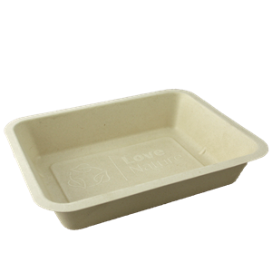 EKO - BIO zatavovací miska 1D cukrová třtina 227x178x45 mm béžová