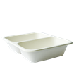 EKO - BIO zatavovací miska 2D cukrová třtina 227x178x50 mm bílá