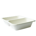 EKO - BIO zatavovací miska 2D cukrová třtina 227x178x50 mm bílá