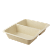 EKO - BIO zatavovací miska 2D cukrová třtina 227x178x45 mm béžová