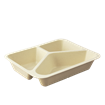 EKO - BIO zatavovací miska 3D cukrová třtina 227x178x45 mm béžová
