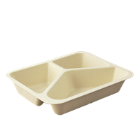 EKO - BIO zatavovací miska 3D cukrová třtina 227x178x45 mm béžová