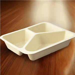 EKO - BIO zatavovací miska 3D cukrová třtina 227x178x45 mm béžová