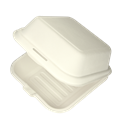 Hamburger box z cukrové třtiny 150x150x75 mm