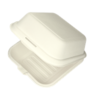 Hamburger box z cukrové třtiny 150x150x75 mm