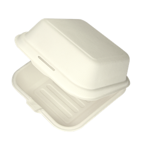Hamburger box z cukrové třtiny 150x150x75 mm