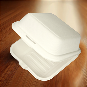 Hamburger box z cukrové třtiny 150x150x75 mm