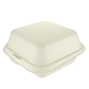 Hamburger box z cukrové třtiny 150x150x75 mm