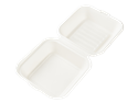 Hamburger box z cukrové třtiny 140x140x70 mm béžový