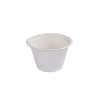 Kelímek EKO z cukrové třtiny na dresing 100 ml O75mm bílý