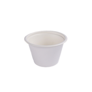 Kelímek EKO z cukrové třtiny na dresing 100 ml O75mm bílý