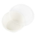 Plastové víčko PET na kelímek na dresing 100 ml O75mm transparentní