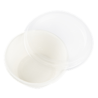 Plastové víčko PET na kelímek na dresing 100 ml O75mm transparentní