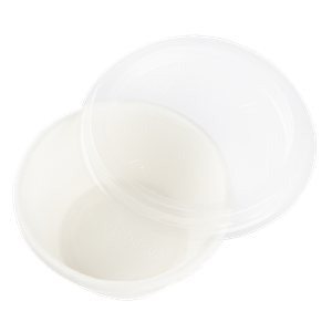 Plastové víčko PET na kelímek na dresing 100 ml O75mm transparentní