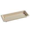 Miska EKO z cukrové třtiny na SUSHI 221x92x21 mm béžová