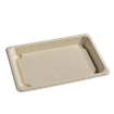 Miska EKO z cukrové třtiny na SUSHI 185x128x21 mm béžová
