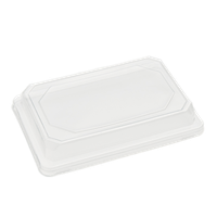 Plastové víčko PET k misce na SUSHI 188x130x30 mm transparentní