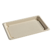 Miska EKO z cukrové třtiny na SUSHI 216x136x20 mm béžová