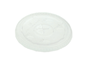 Víčko EKO PLA O92 mm ploché s otvorem k 200 - 300 ml