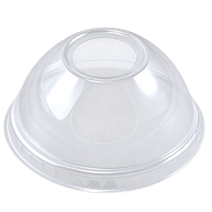 Víčko EKO PLA O98 mm vypouklé s otvorem k 400 ml