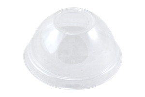 Víčko EKO PLA O98 mm vypouklé s otvorem k 400 ml