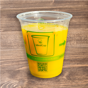 Kelímek EKO rPET 0,3 l nápojový O95 mm idealCup design