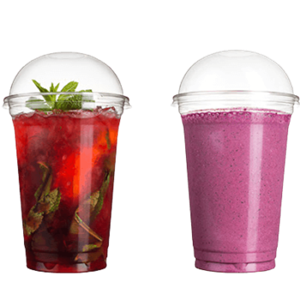 Víčko EKO rPET O95 mm vypouklé bez otvoru k 0,2 - 0,5 l