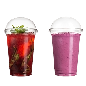 Víčko EKO rPET O95 mm vypouklé bez otvoru k 0,2 - 0,5 l