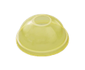 Víčko EKO rPET O95 mm vypouklé s otvorem žluté k 0,2 - 0,5 l