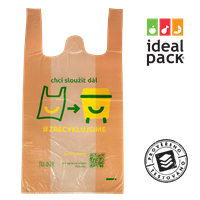 Mikrotenová taška EKO potisk 4 kg ideal pack®