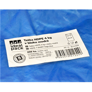 Mikrotenová taška 4 kg modrá ideal pack®