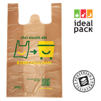 Mikrotenová taška EKO potisk 10 kg ideal pack®