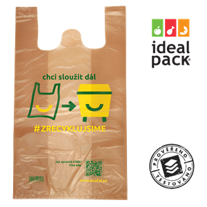 Mikrotenová taška EKO potisk 10 kg ideal pack®