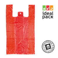 Mikrotenová taška 10 kg červená ideal pack®