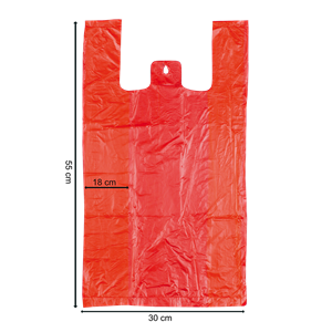 Mikrotenová taška 10 kg červená ideal pack®